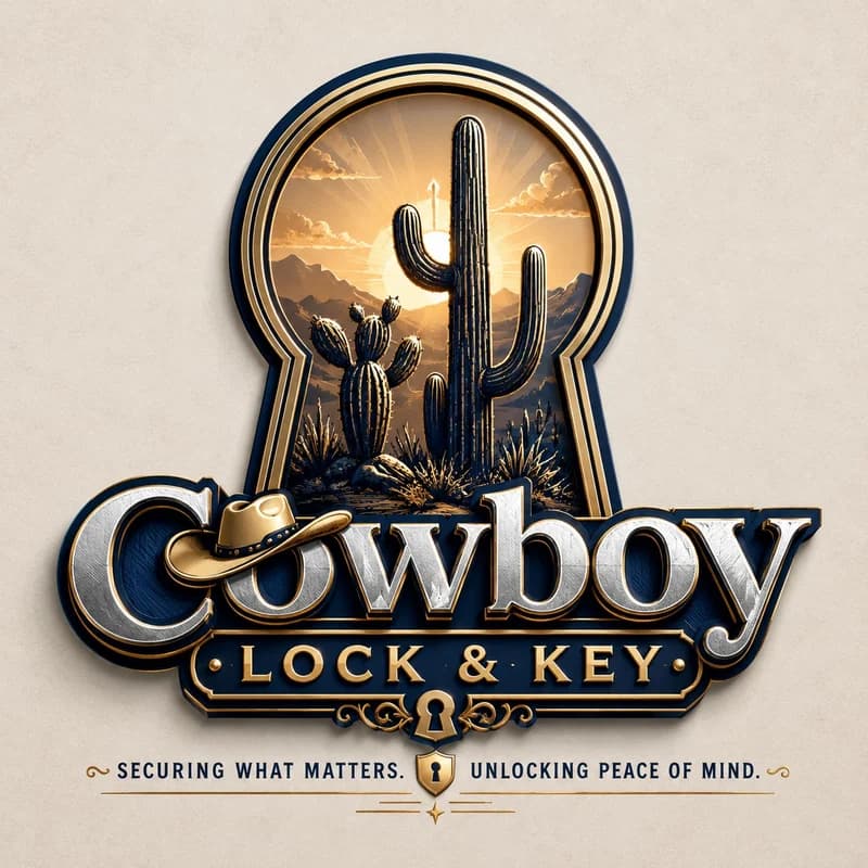 Cowboy Lock and Key brand artwork
